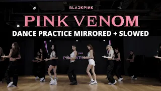 [Mirrored] BLACKPINK - 'Pink Venom' Dance Practice 0.5x 0.75x slowed + full speed