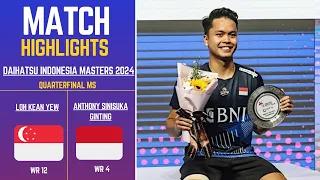 Anthony Sinisuka Ginting (INA) vs Loh Kean Yew (SIN) Daihatsu Indonesia Master 2024