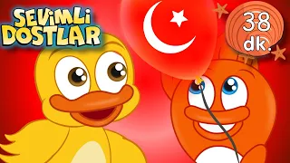 Sevimli Dostlar ile 23 Nisan Şenliği 🇹🇷 🎈 En Sevilen Bebek ve Çocuk Şarkıları I Adisebaba TV