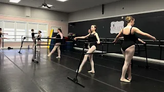 Grand Battement At The Barre