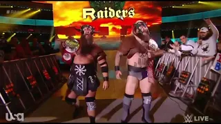 The Viking Raiders entrance as Raw tag team champions