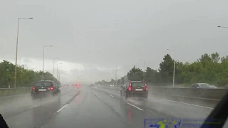 Dublin M3 to M50 lashing rain hyperlapse