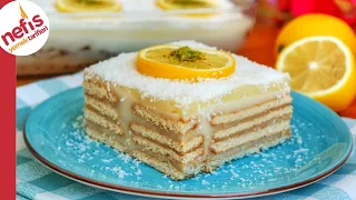 LEZZETİNE ÇOK ŞAŞIRACAKSINIZ 🍰🍋 DONDURMA TADINDA BİSKÜVİLİ PASTA