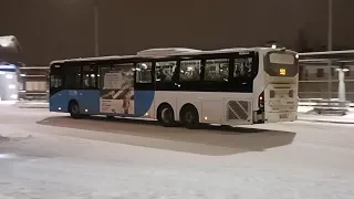 Volvo B8RLE 8900LE 6x2 (Nobina Finland 912) at Malmi station.