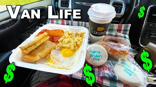 Van Life 🚐 Big Breakfast & Jerk Chicken In Parry Sound 🏕 Stealth Camping #Vanlife