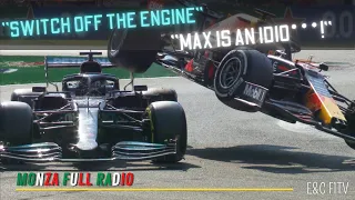 IMPRESSIVE CRASH BETWEEN VERSTAPPEN AND HAMILTON / Team Radio Italian GP