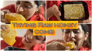 Trying out Raw Honey Comb | Diya Krishna | Ozy Talkies