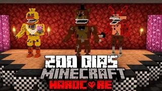 Sobreviví 200 días En Un Apocalipsis de FIVE NIGHTS AT FREDDY's En Minecraft HARDCORE... Esto pasó