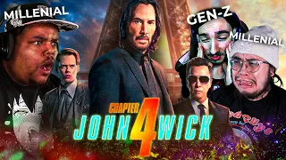 John Wick 4 (2023) Group Reaction || JOHN WICK NO!!!!!!!