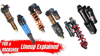 Overview of Fox's and Rockshox's MTB shock lineup | Made easy