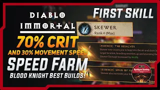 70% Crit Chance and 30% Movement Speed - Speed Farm - Blood Night Best Builds - Diablo immortal