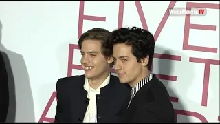 Dylan Sprouse  and Cole Sprouse Having fun at 'Five Feet Apart' LA Film Premiere