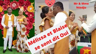 Mariage des acteurs Camerounais Mélissa Kouamen (Mira) et Blaise Option ( César)