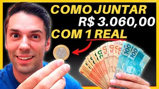 Como JUNTAR R$ 3.060,00 em 48 SEMANAS GANHANDO POUCO começando com 1 REAL POR SEMANA!