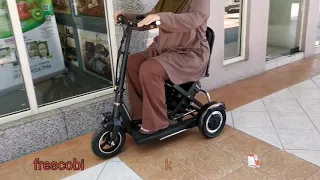 3 Wheel Portable Electric Scooter , Folding Scooter