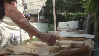 Completing The Guitar Grain Filler OUTSIDE