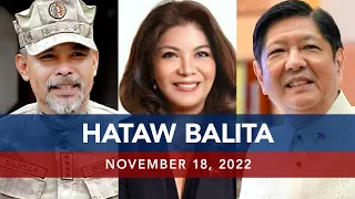 UNTV: Hataw Balita Pilipinas | November 18, 2022