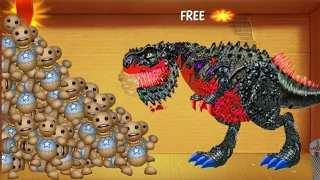 Giant Dinosaurs T-Rex Vs 99999 Baby Buddy Born | Kick The Buddy