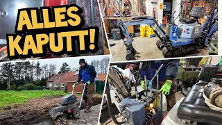 SCHIEF gegangen! | Bagger kaputt! | Kehrbesen will auch nicht mehr! | Mr. Moto