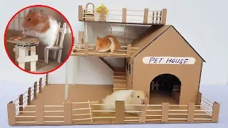 How to Build Creative Labyrinth for Hamster | Amazing  Hamster Pet House from Cardboard