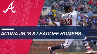 Acuna Jr.'s 8 leadoff home runs in 2018
