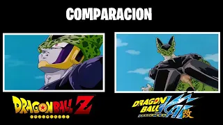 COMPARACION - Goku Lanza El Kame-Hame-Ha Instantaneo a Cell | Dragon Ball Z VS Dragon Ball Z KAI