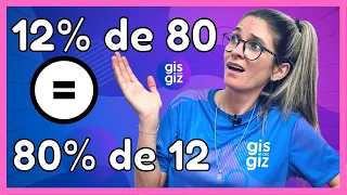 MATEMÁTICA BÁSICA - Por quê 12% de 80 é igual a 80% de 12 ?