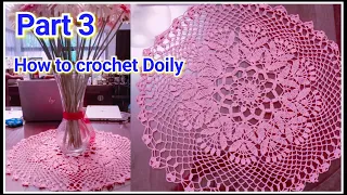 PART 3 of 5: #Beautiful #Doily #crochet //How to crochet Doily(round 11 to 15)