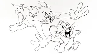 How to draw Tom and Jerry step by step