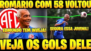 ROMÁRIO, AOS 58 ANOS, VOLTA AO FUTEBOL PROFISSIONAL E SURPREENDE NO TREINO, DEIXANDO TODOS CHOCADOS