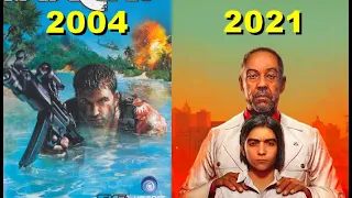 evolution of Far Cry Games 2004-2021
