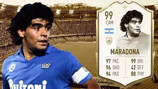 FIFA 20: DIEGO MARADONA 99 PRIME ICON MOMENT PLAYER REVIEW I FIFA 20 ULTIMATE TEAM