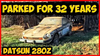 Abandoned Datsun 280Z 1977. Barn Find Datsun 280z
