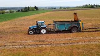 FarmVlog # 95 - Versenkt! | New Holland 8360 mit Rolland Rollforce 5514 steckt fest | MF muss helfen