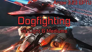 Arrow Knife Fights in Star Citizen 3.23 EPTU AC #starcitizen #pvp #dogfight