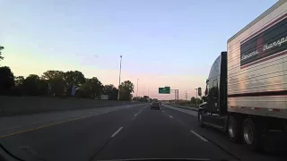 Driving on I-65 by Bowling Green,Kentucky