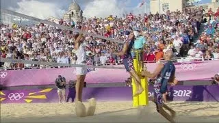 Men's Beach Volleyball Round of 16 - ITA v USA | London 2012 Olympics