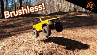 I Put A BRUSHLESS Motor In my Bronco And It's Kinda Crazy