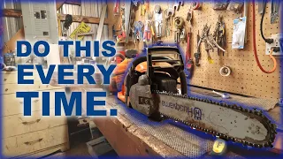 My Everyday Chain Saw Maintenance || How To Sharpen Husqvarna 565, 562XP G