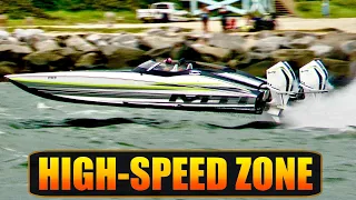 POWERBOATS MADNESS AT HAULOVER INLET !! ON THE EDGE !! HAULOVER BOATS | BOAT ZONE