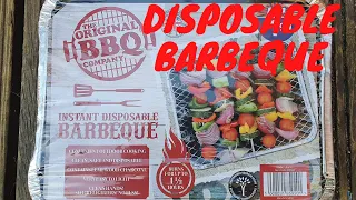 How to use an instant Disposable BBQ