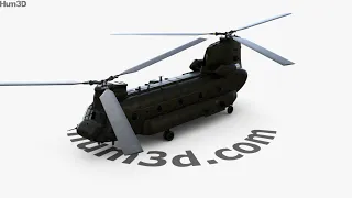 Boeing CH-47 Chinook 3D model by Hum3D.com