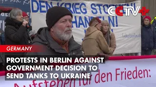 Protests Erupt in Berlin Against Government Decision to Send Tanks to Ukraine