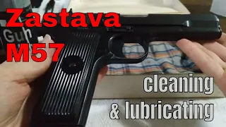 Zastava M57 7.62x25mm cleaning and lubricating