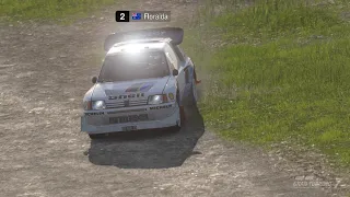 Gran Turismo 7 on the Peugeot 205 T16 Rally