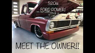 F100 @ClassicCarStudio 1970 F-100 Ford Racing 520ci Meet the Owner!!!