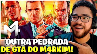 REACT - Michael, Franklin & Trevor (Grand Theft Auto) - 𝐕 | M4rkim feat. Henrique Mendonça e Daarui
