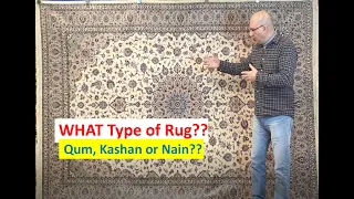 A MYSTERY Silk Persian Carpet!! Is it a Qom, Kashan or Nain Rug??