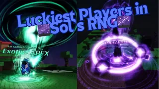 🍀Luckiest Players in the World🍀 | 🌌Sol's RNG🌌 | Pt. 3
