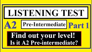 English Listening Test, Level A2